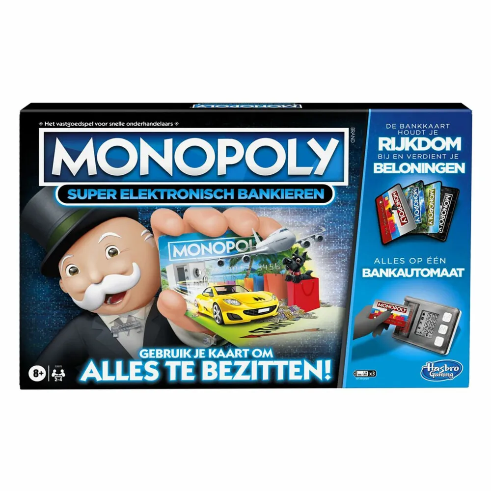 [E8978104] Jeu de société Hasbro Monopoly Super Banque Électronique