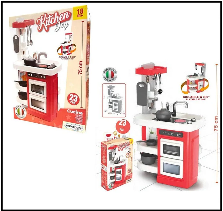 [IAM615] Speelkeuken met licht en geluid en 29 accessoires