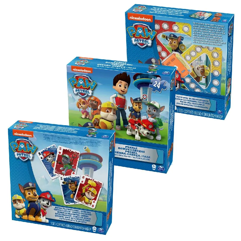 [6033299] PAW Patrol - 3 Spiele Bundle