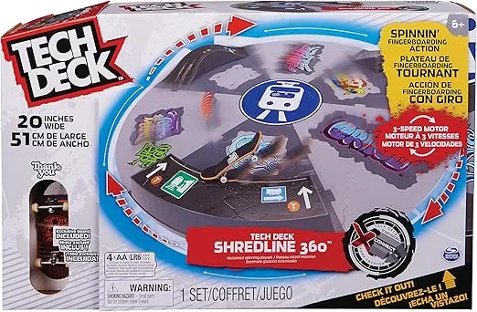 [6064746] Tech Deck Finger Skate Shredlin 360° Motorised Ramp