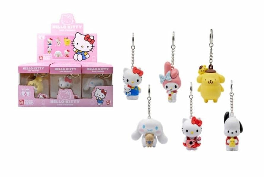 [11660] Hello Kitty - Pocket Hero - Assortiment van 12 sleutelhangers