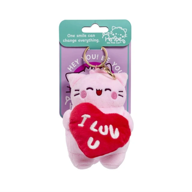 [93840429KID] PEMBE - I LOVE YOU KEYCHAIN