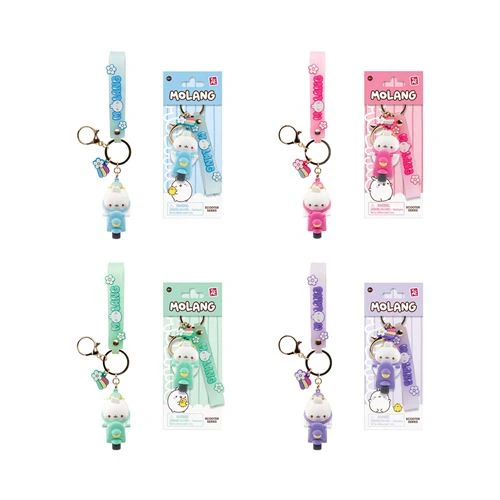 [83516190KID] YuMe Molang Keychain & Strap Scooter Series - PDQ (12 Units) (13CM Keychain & Strap)