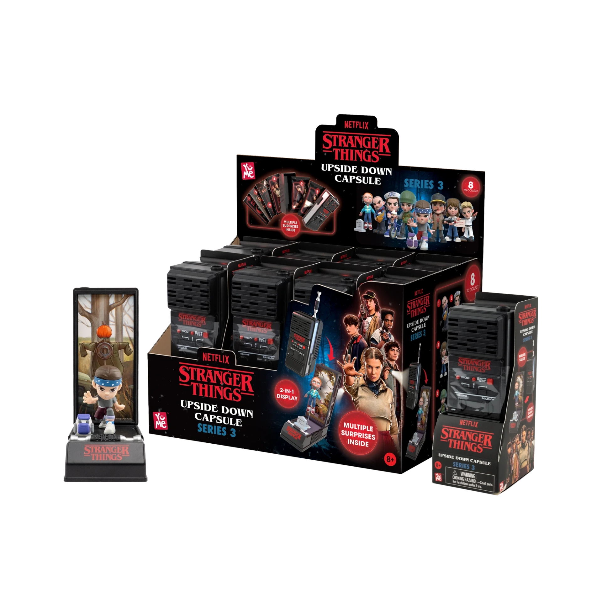 [83515099KID] YuMe Stranger Things Upside Down Capsule Series 3 - PDQ (8 Units)
