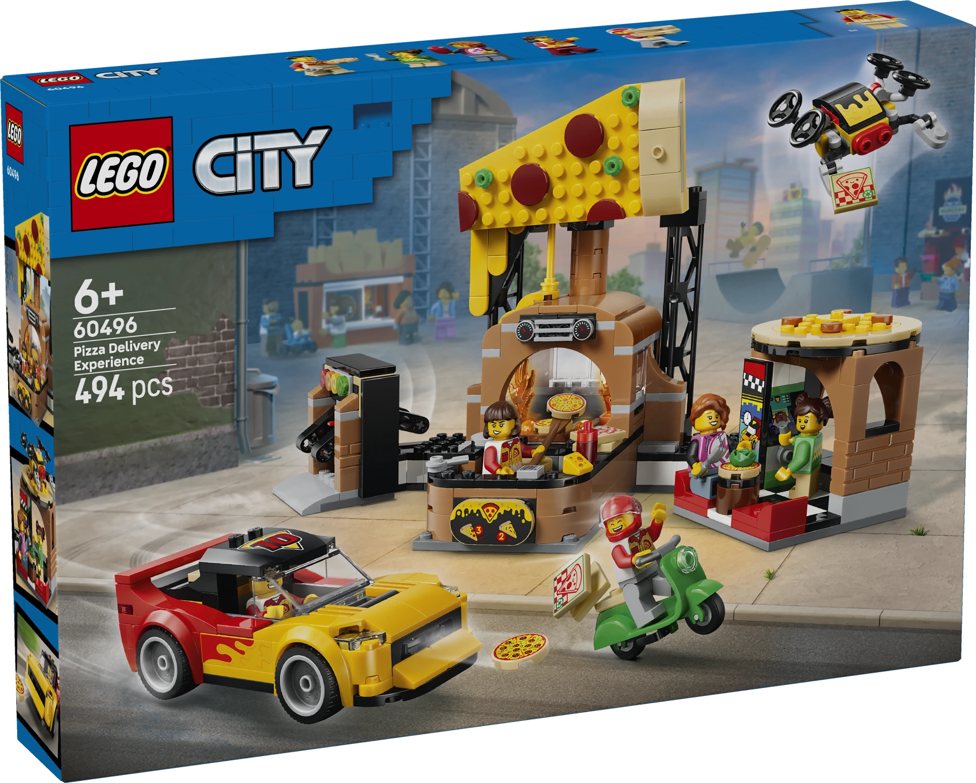 [36260496LEG] LEGO® City Pizza-Lieferservice mit Fahrzeugen
