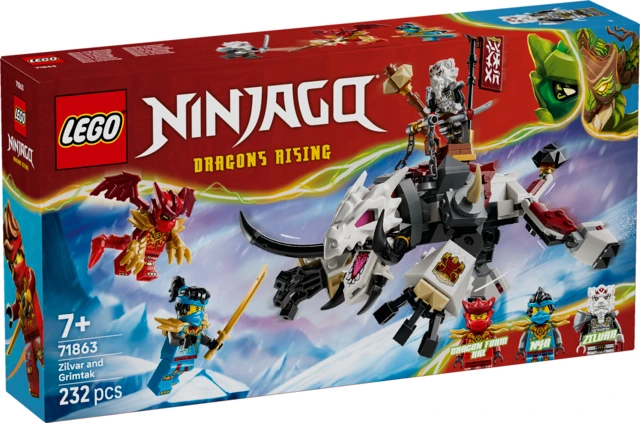 [36271863LEG] LEGO® NINJAGO® Zilvar en Grimtak het Drakenbeest