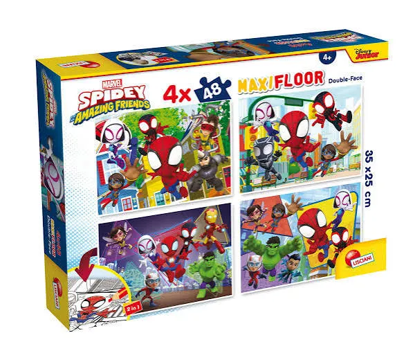 [54410037LIS] MARVEL PUZZLE DF MAXI FLOOR 4 X 48 SPIDEY