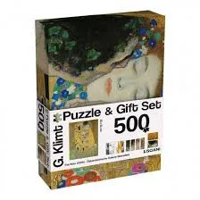 [54412067LIS] KLIMT PUZZLE PUZZLE & GIFT SET ART THE KISS